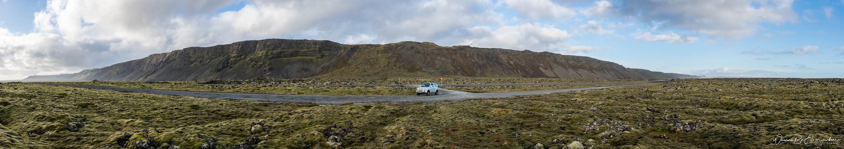 Driving through Iceland